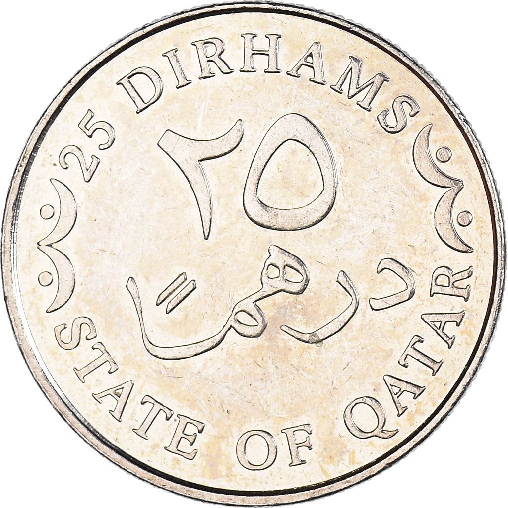 Qatar | 25 Dirhams Coin | Non-magnetic | Km:14 | 2006