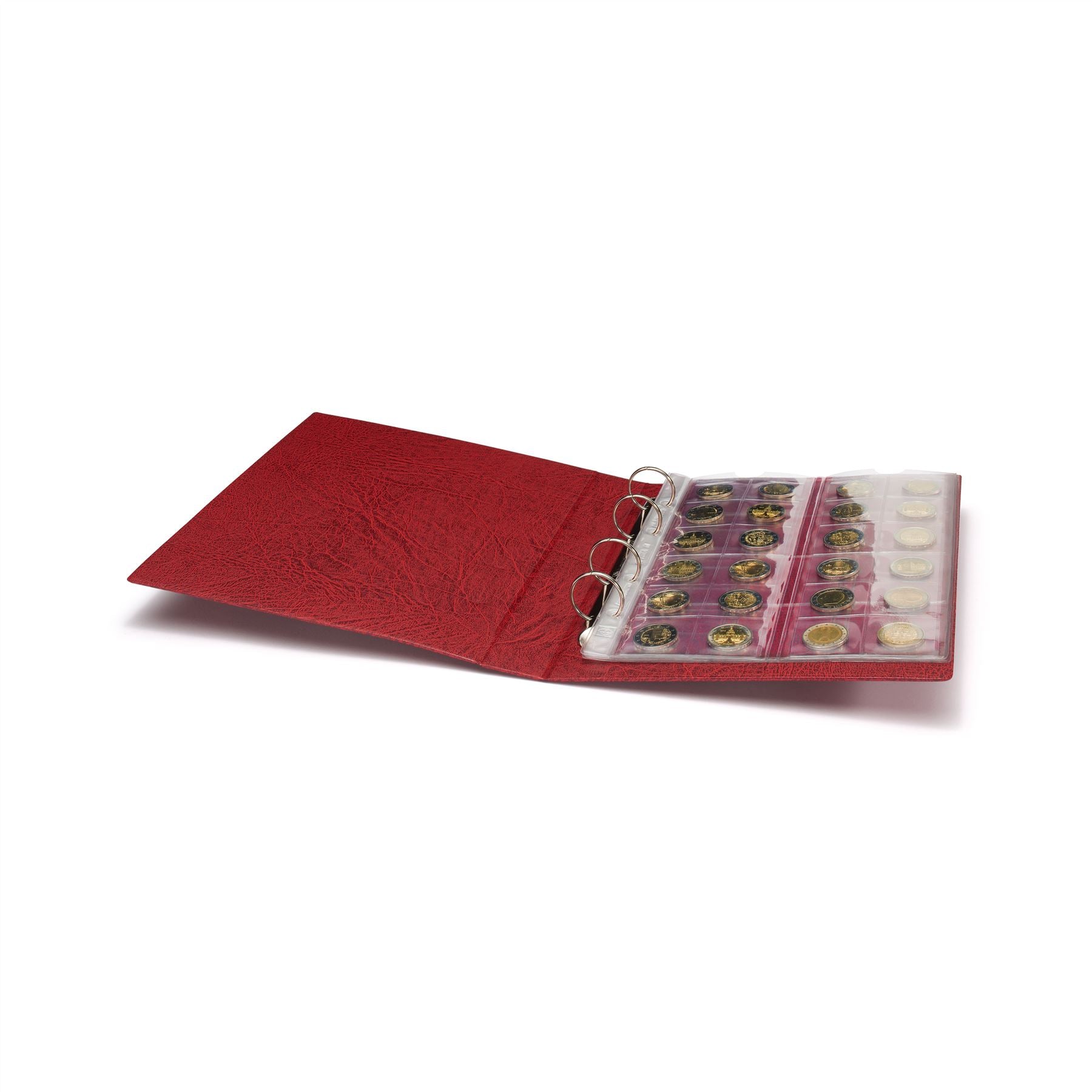 OPTIMA F Ring Binder | Coin and Banknote Album | Slipcase Optional | Up to 50 Sheet Capacity | 5 Color Options