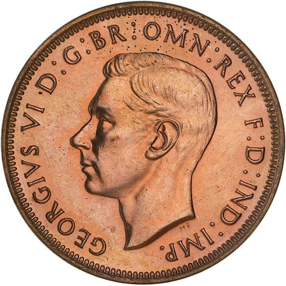 Australia | 1/2 Penny Coin | George VI | Kangaroo | KM41 | 1939 - 1948