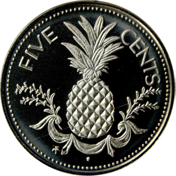 Bahamas-5-Cents-Coin-Pineapple