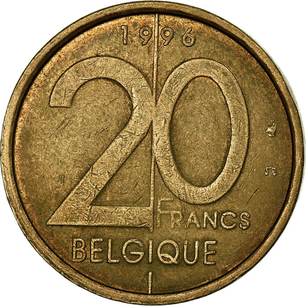 Belgian Coin 20 Francs - Albert II Belgique | Angel | Scales | KM191 | 1994 - 2001