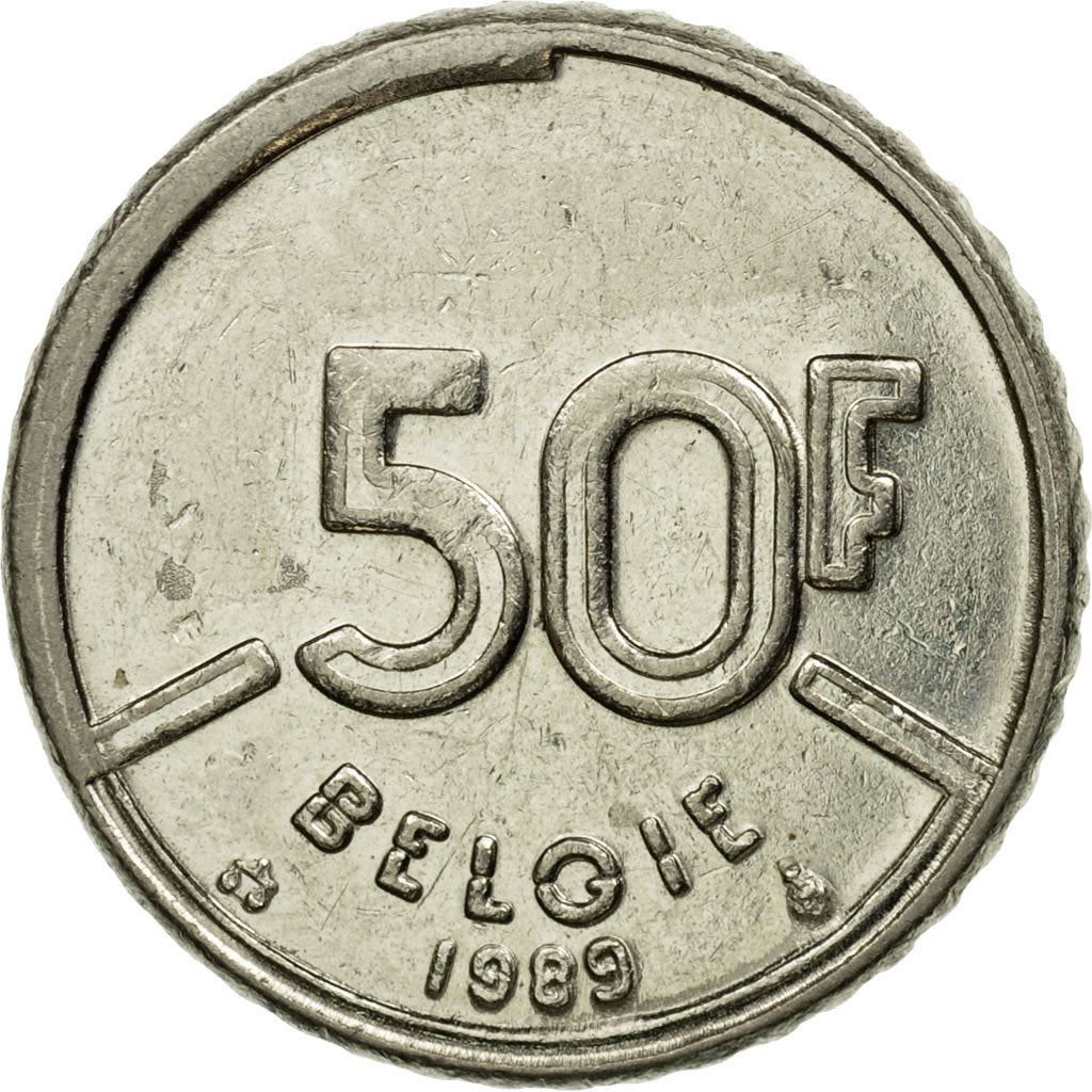 Belgian Coin 50 Francs - Baudouin I België | Angel | Privy | Scale | KM169 | 1987 - 1993