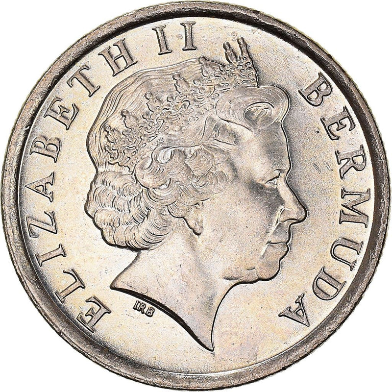Bermuda | 10 Cents Coin | Queen Elizabeth II | Bermuda Lily | KM109 | 1999 - 2009
