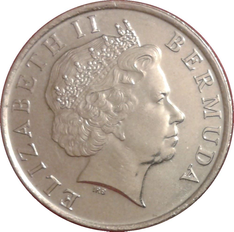 Bermuda | 25 Cents Coin | Queen Elizabeth II | White-Tailed Tropicbird | KM110 | 1999 - 2017