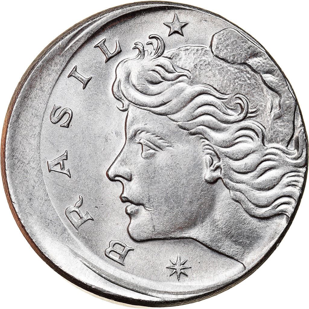 Brazil 10 Centavos Coin | magnetic | KM578.1a | 1974 - 1979