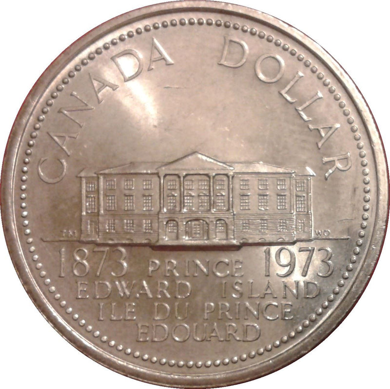 Canada 1 Dollar Coin | Queen Elizabeth II | Prince Edward Island | KM82 | 1973