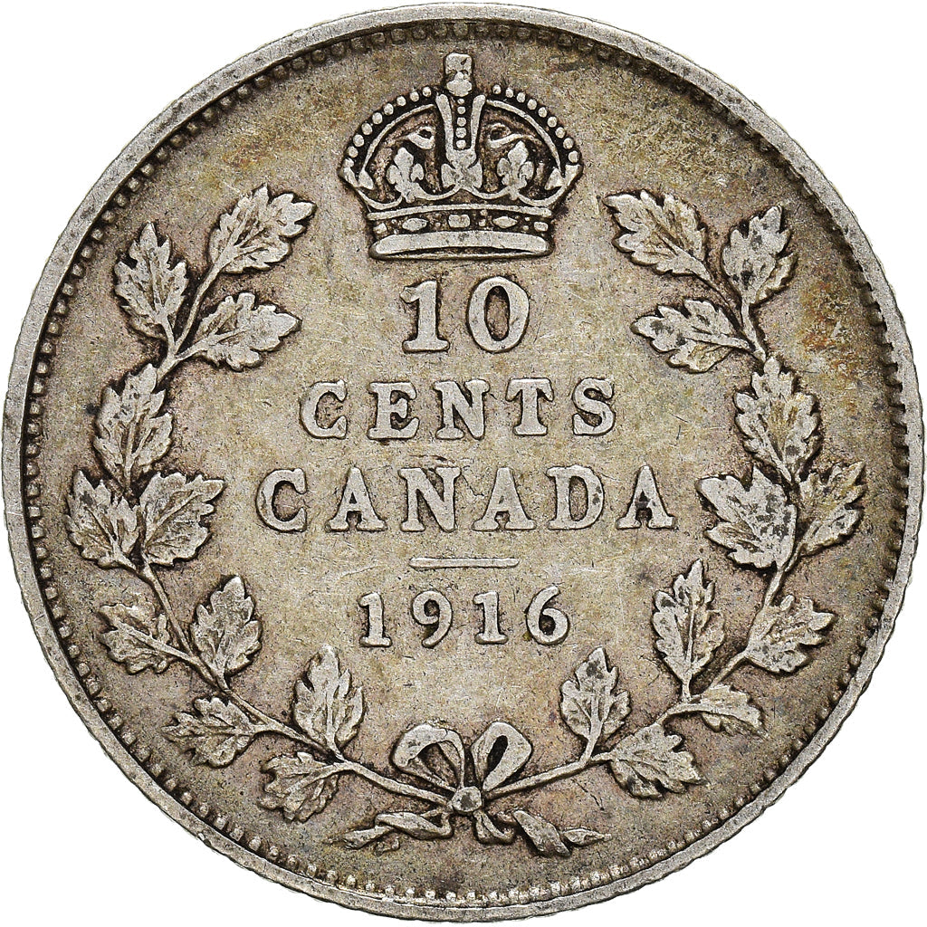 Canada Coin Canadian 10 Cents | King George V | Crown | KM23 | 1912 - 1919