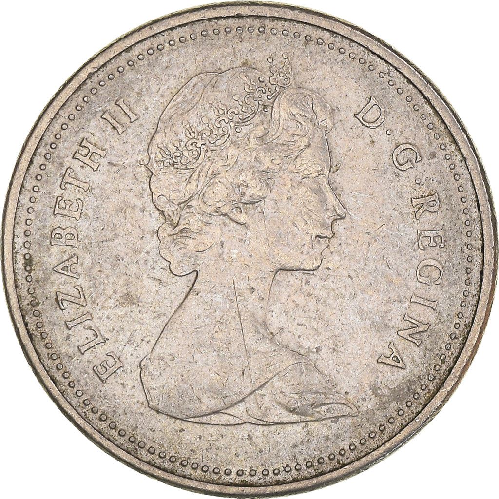 Canada Coin Canadian 5 Cents | Queen Elizabeth II | Beaver | Maple Leave | KM60.2a | 1982 - 1989