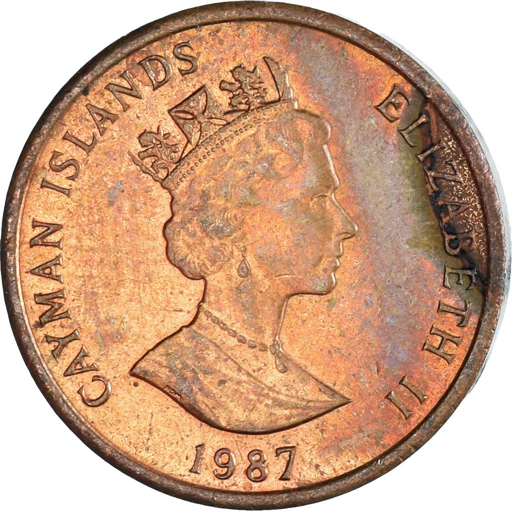 Cayman Islands | 1 Cent Coin | Grand Cayman Thrush | Elizabeth II | Km:87 | 1987 - 1990