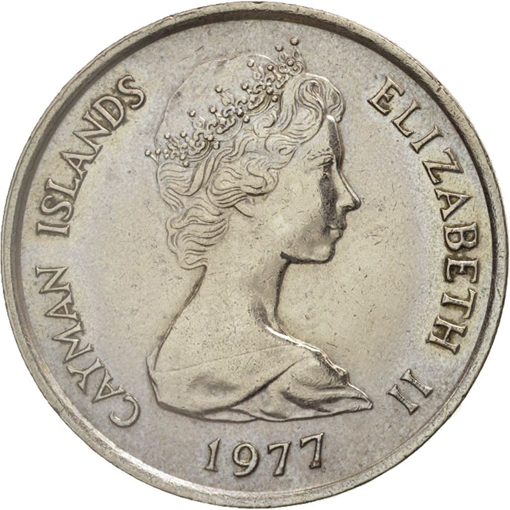 Cayman Islands | 25 Cents Coin | Schooner "Kirk B" | Elizabeth II | Km:4 | 1972 - 1986
