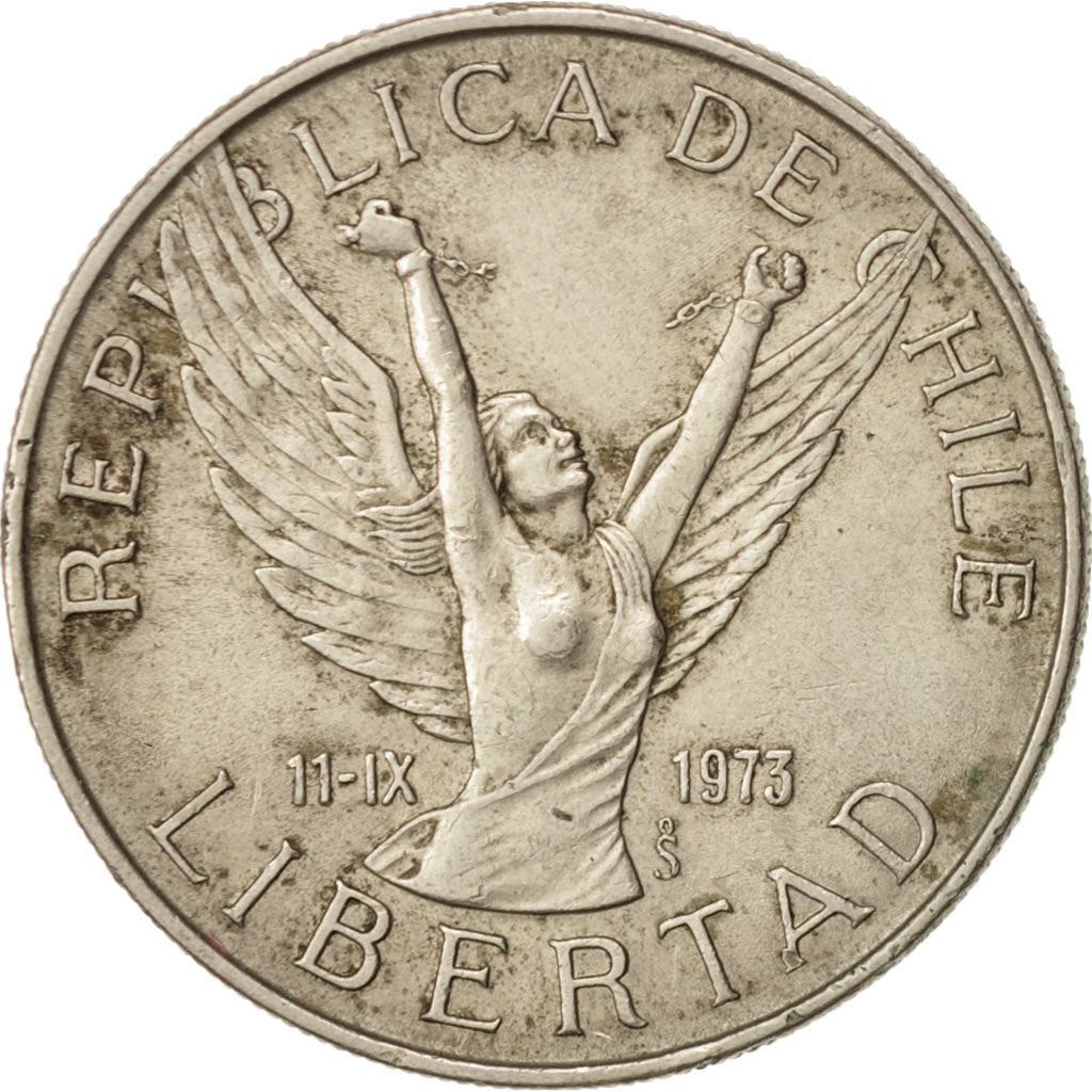 Chile | 5 Pesos Coin | Angel of Liberty | KM209 | 1976 - 1980
