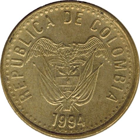 Colombia | 20 Pesos Coin | Libertad Y Orden | 1989 - 2003