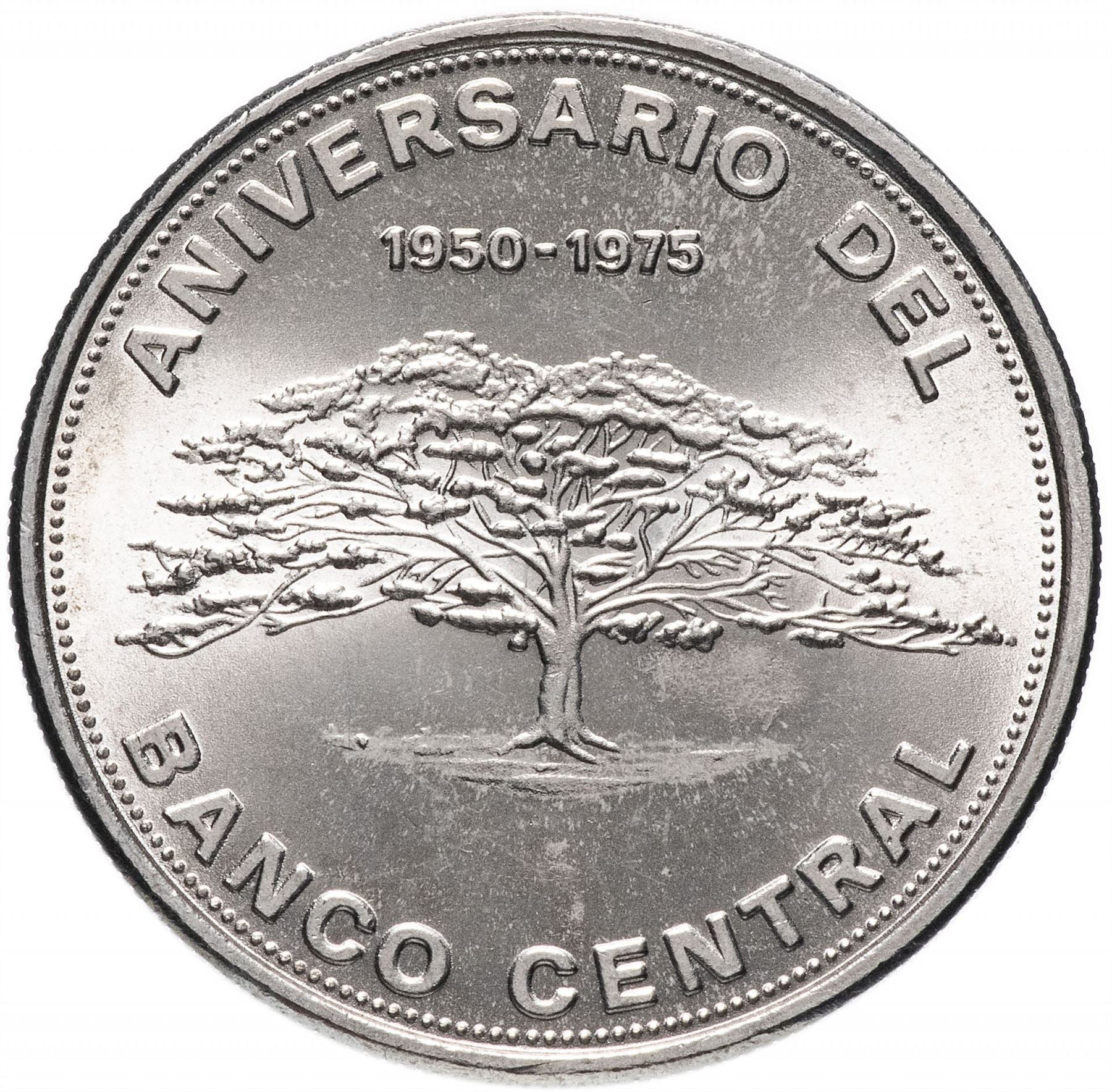Costa Rica 10 Colones Coin | Tree | Crown | Volcno | KM204 | 1975