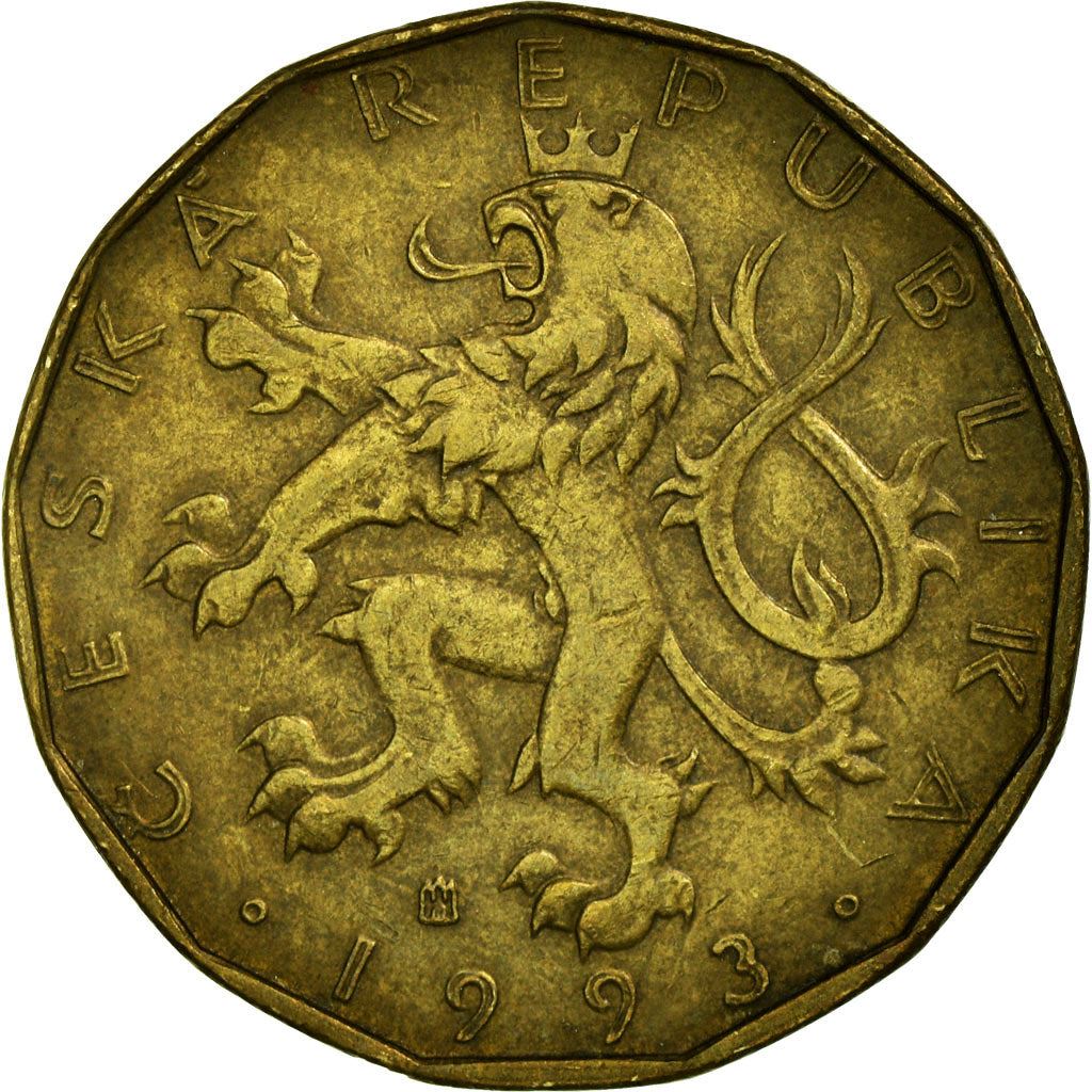 Czech Republic | 20 Korun Coin | Lion | Saint Wenceslas Monument | Wenceslas Square | KM5 | 1993 - 2021