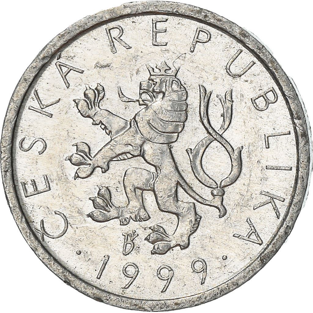 Czech Republic Coin Czech 10 Haleru | Lion | River | KM6 | 1993 - 2003