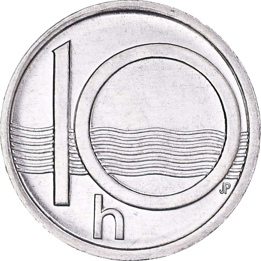 Czech Republic Coin Czech 10 Haleru | Lion | River | KM6 | 1993 - 2003