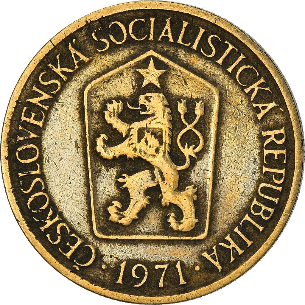 Czechoslovakia 1 Koruna Coin | Linden Sprig | KM50 | 1961 - 1990