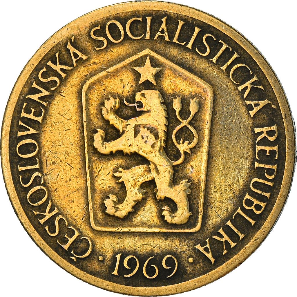 Czechoslovakia 1 Koruna Coin | Linden Sprig | KM50 | 1961 - 1990