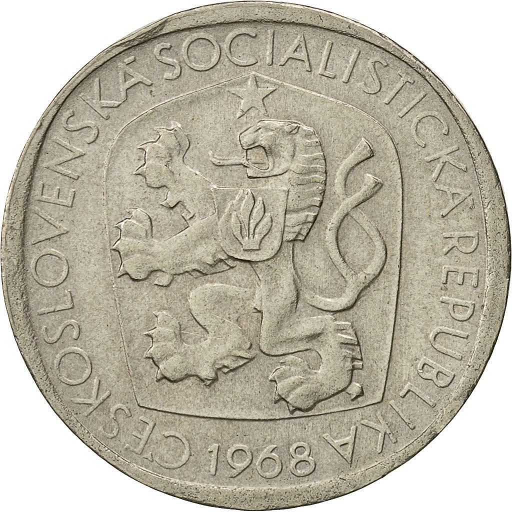 Czechoslovakia | 3 Koruny Coin | Linden Leaves | KM57 | 1965 - 1969
