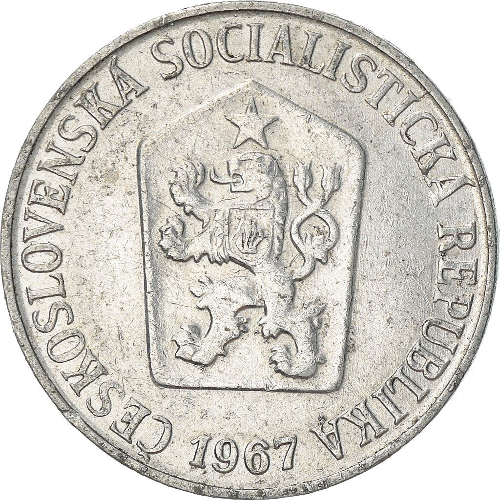 Czechoslovakia 5 Haleru Coin | Lion | Linden Wreath | Star | KM53 | 1962 - 1976