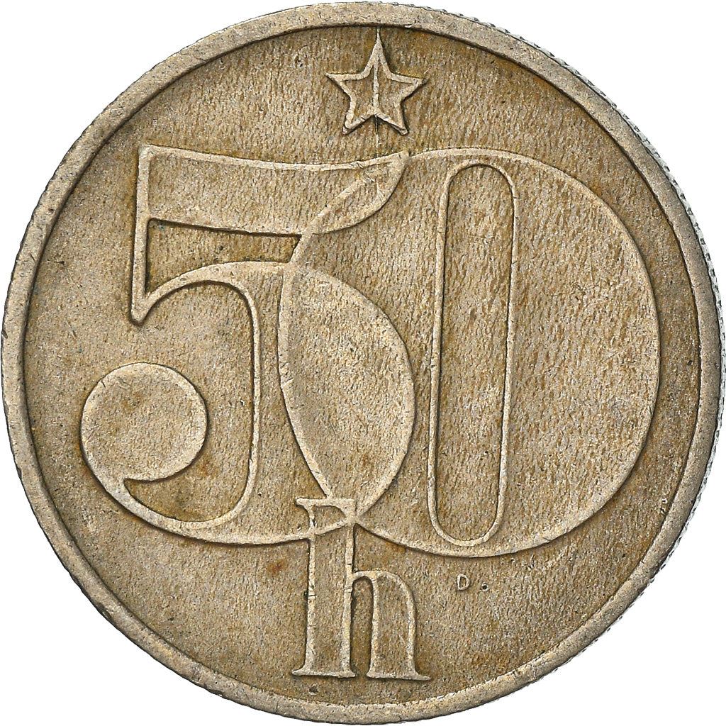 Czechoslovakia | 50 Haleru Coin | Star | KM89 | 1977 - 1990