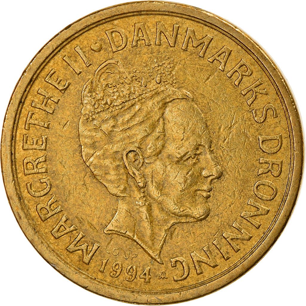 Denmark | 10 Kroner Coin | Margrethe II | Km:877 | 1994 - 1999