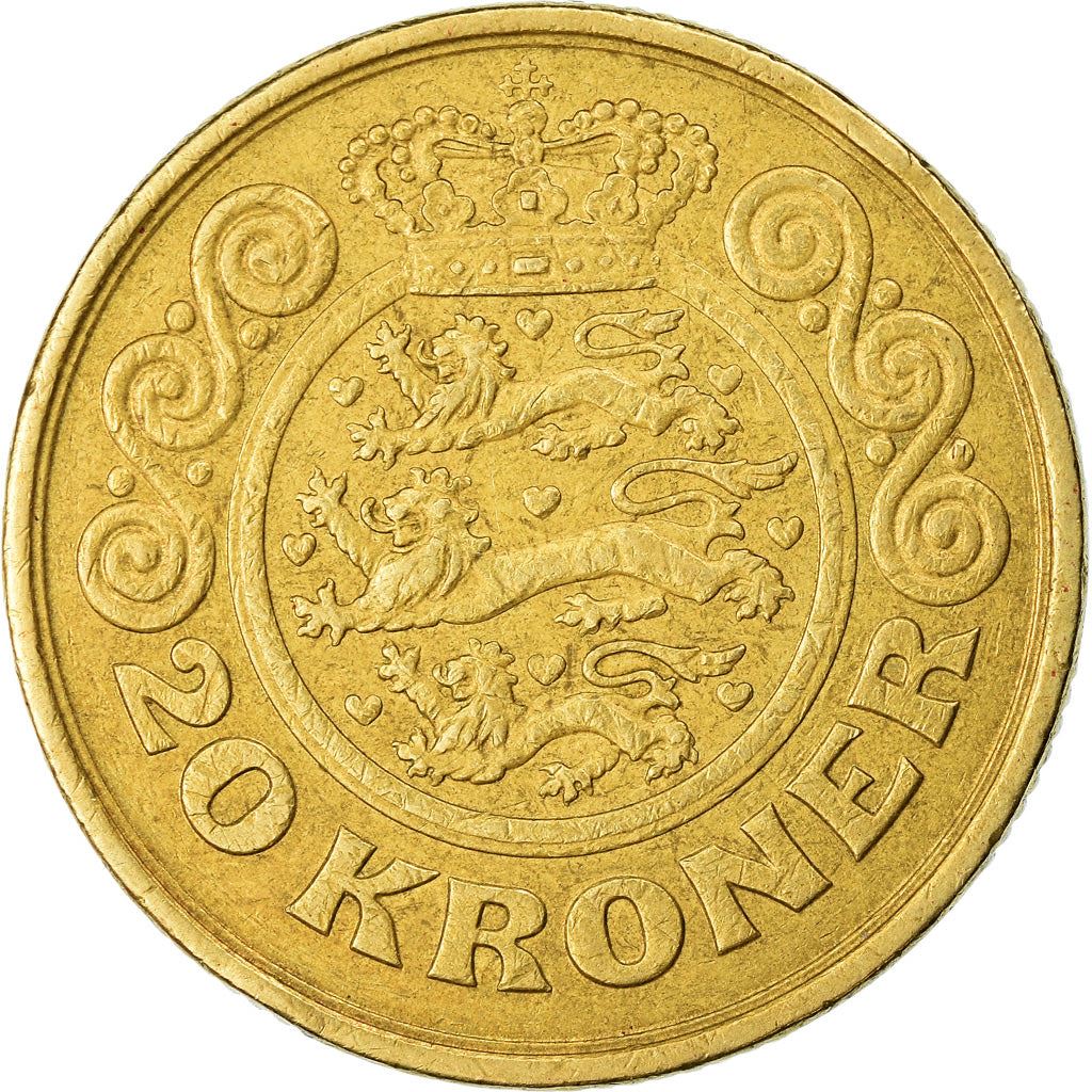 Denmark | 10 Kroner Coin | Margrethe II | Km:877 | 1994 - 1999