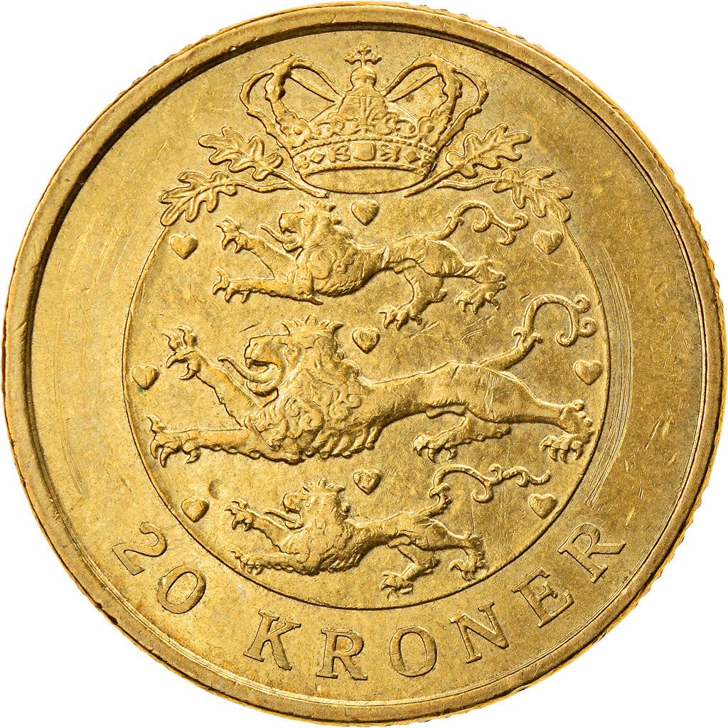 Denmark | 20 Kroner Coin | Margrethe II | Km:891 | 2003 - 2010