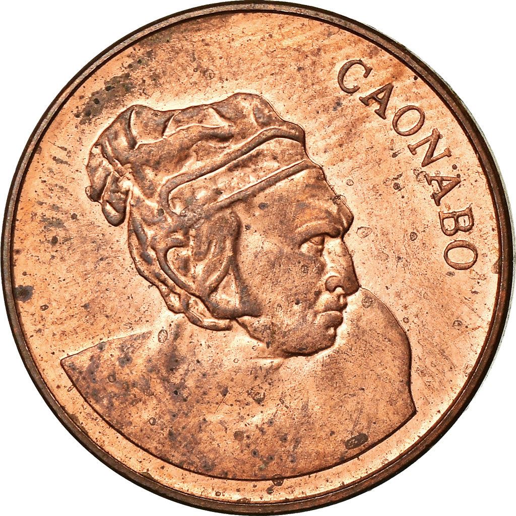 Dominican Republic 1 Centavo Coin | Caonabo | KM64 | 1984 - 1987