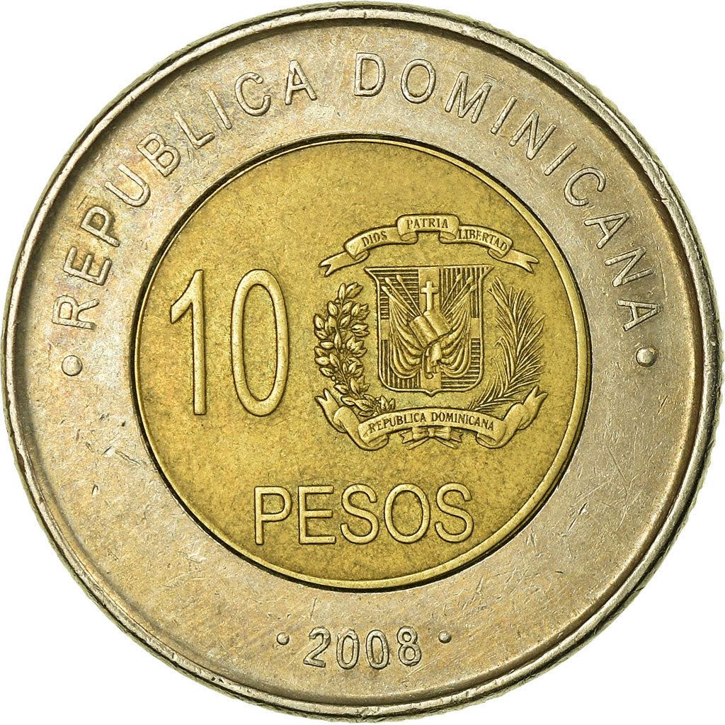 Dominican Republic 10 Pesos Coin | Matias Ramon Mella | KM106 | 2005 - 2016
