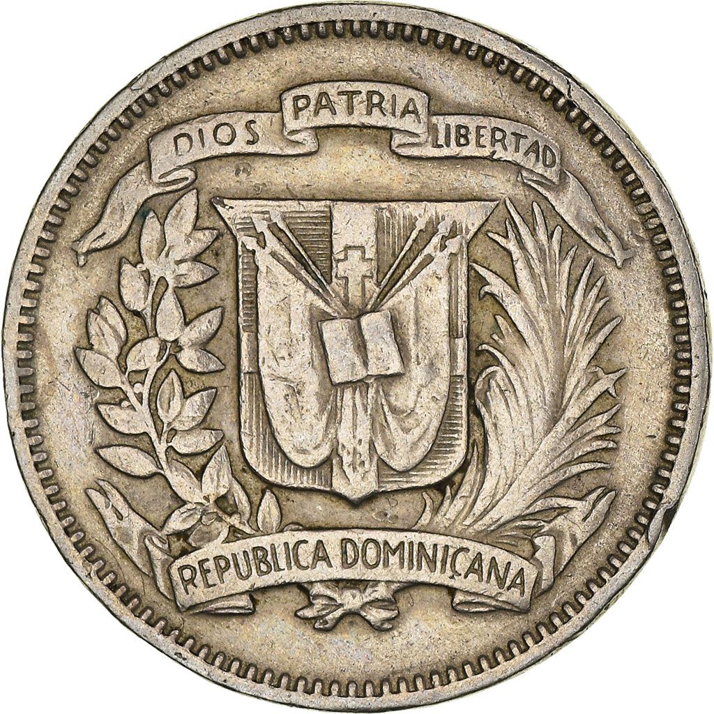 Dominican Republic 5 Centavos Coin | Liberty | KM18 | 1937 - 1974