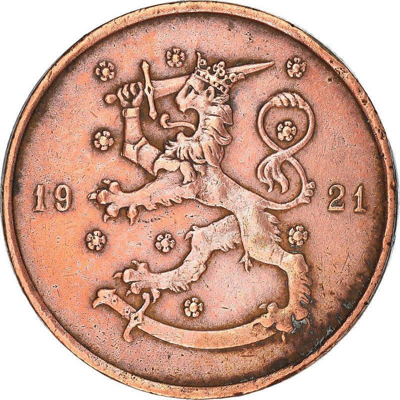 Finland Coin Finnish 10 Pennia | Rose | KM24 | 1919 - 1940