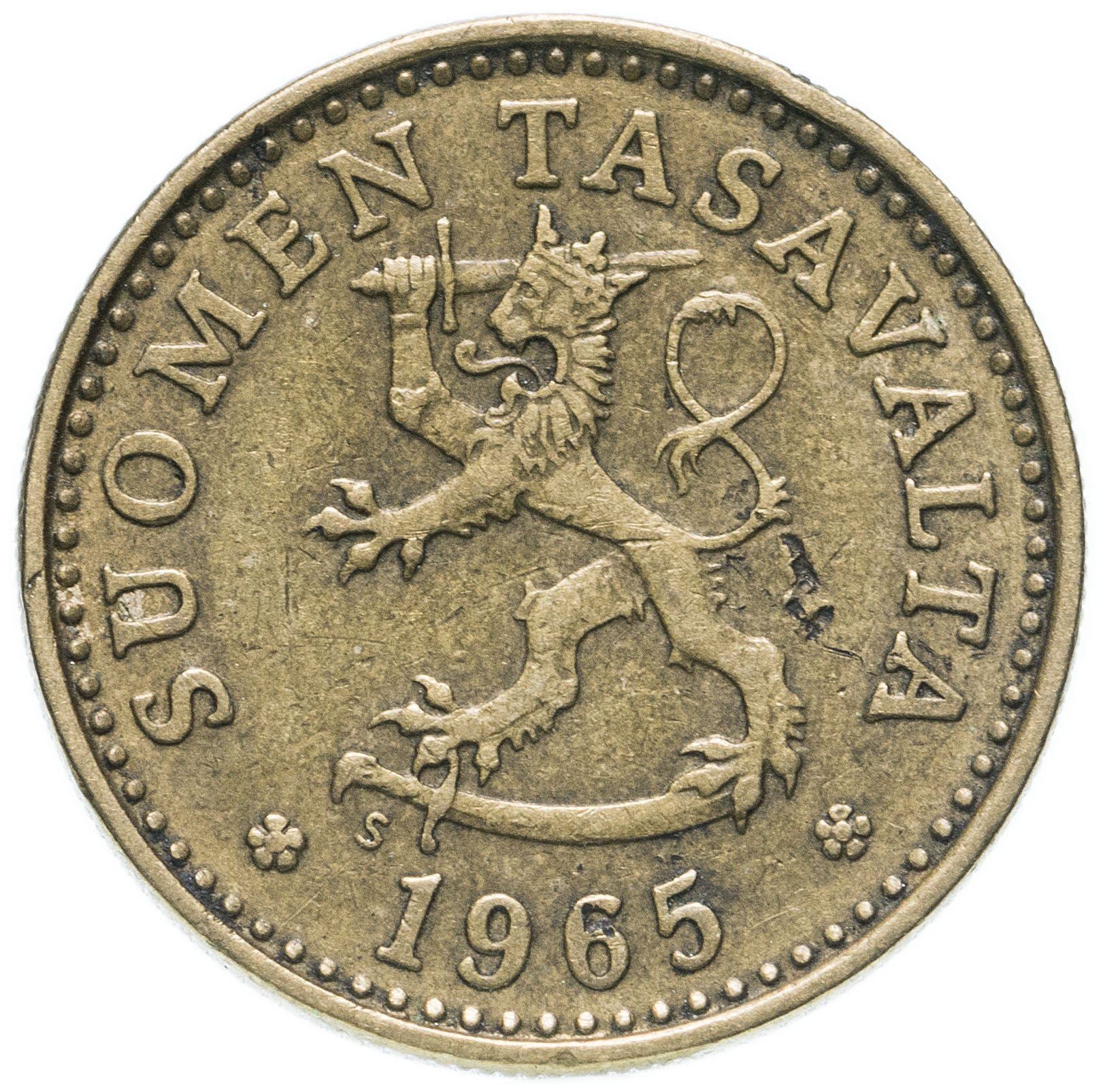 フィンランド硬貨 フィンランド10ペニア | 木 | KM46 | 1963 - 1982