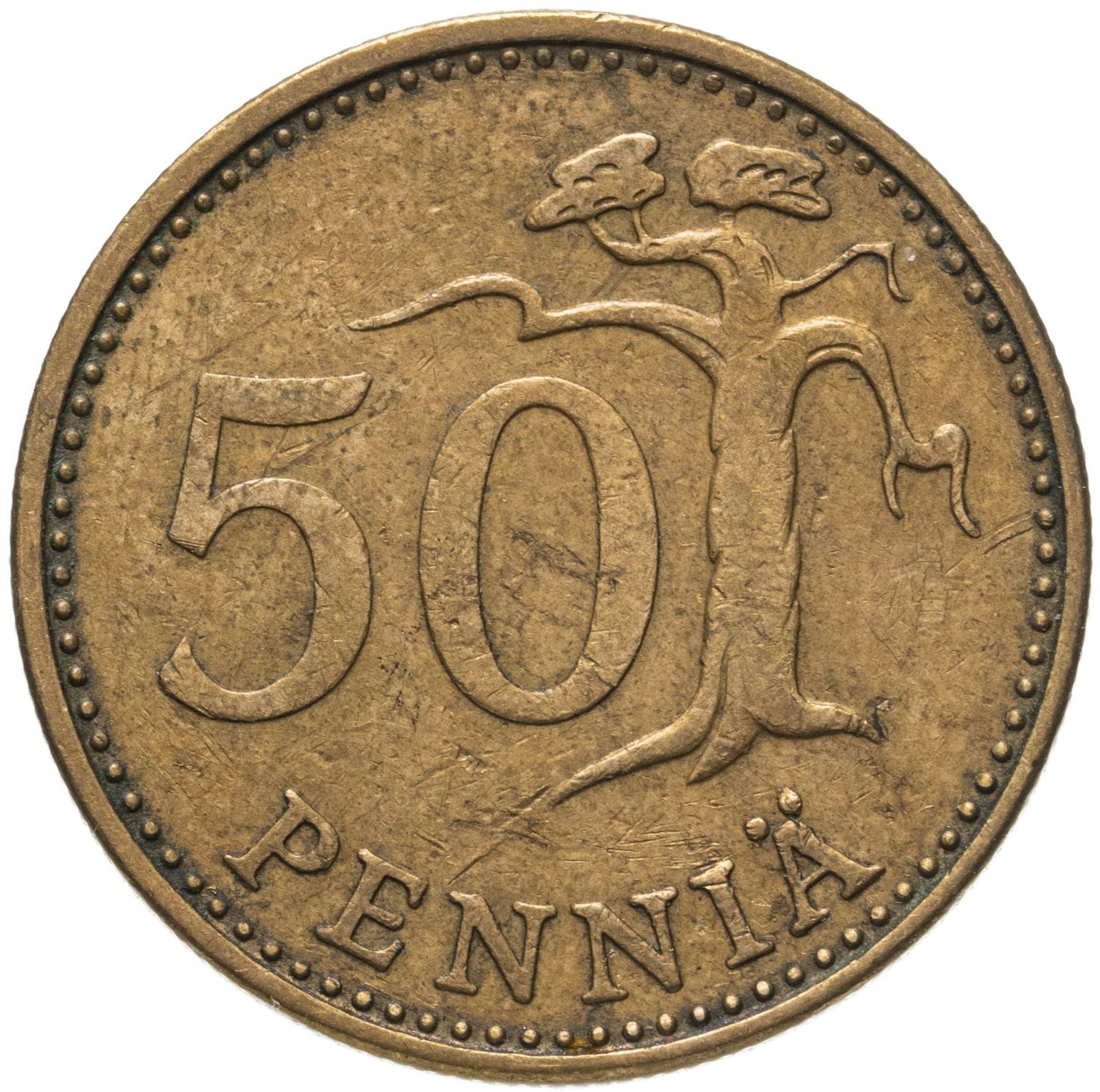 Finland Coin Finnish 20 Pennia | Pine Tree | KM47 | 1963 - 1990