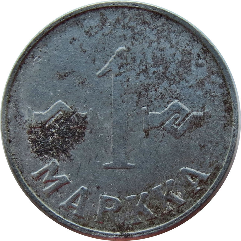 Finland | Finnish 1 Markka Coin | Saint Hannes Cross | KM36 | 1952 - 1953
