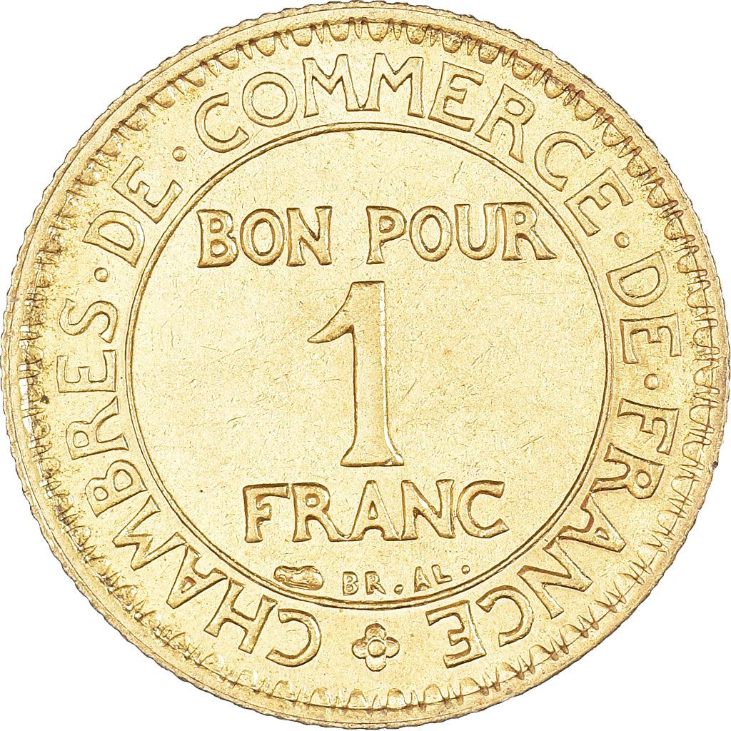 French 1 Franc Coin | Chambers of Commerce | KM876 | France | 1920 - 1927