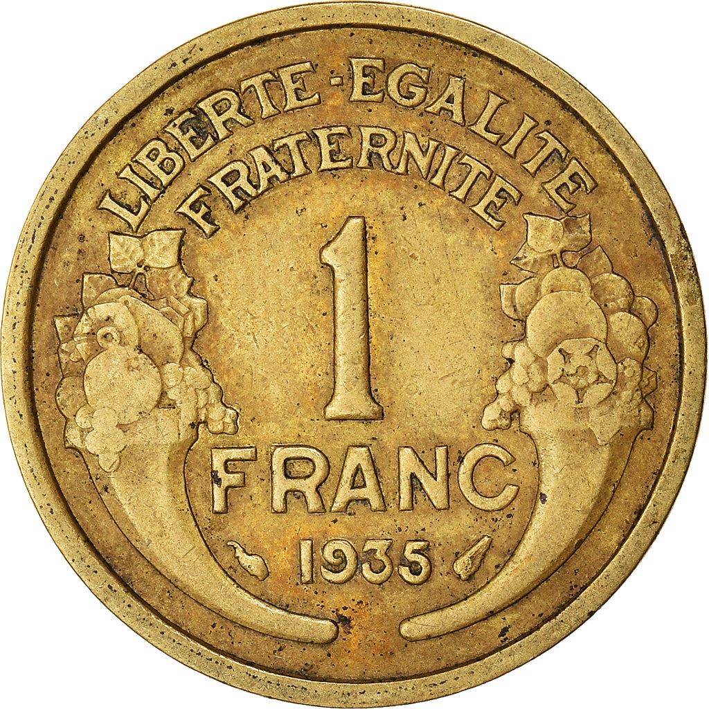 French 1 Franc Coin | KM885 | France | 1931 - 1941