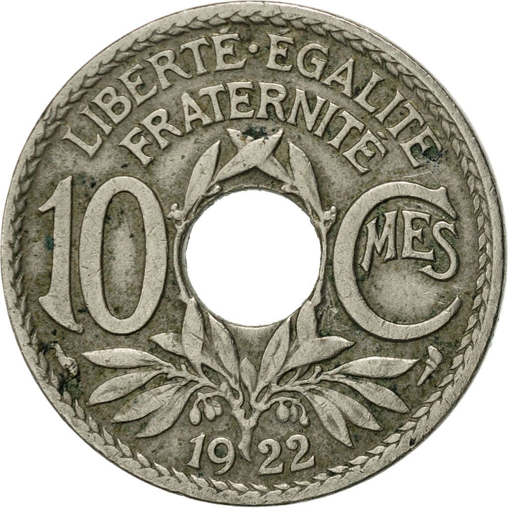 French 10 Centimes Coin | KM866a | France | 1917 - 1938