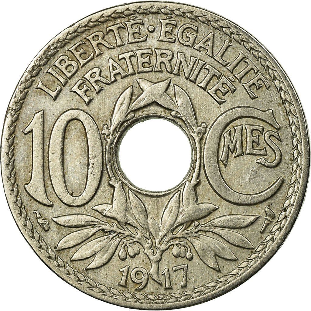French 10 Centimes Coin | KM866a | France | 1917 - 1938