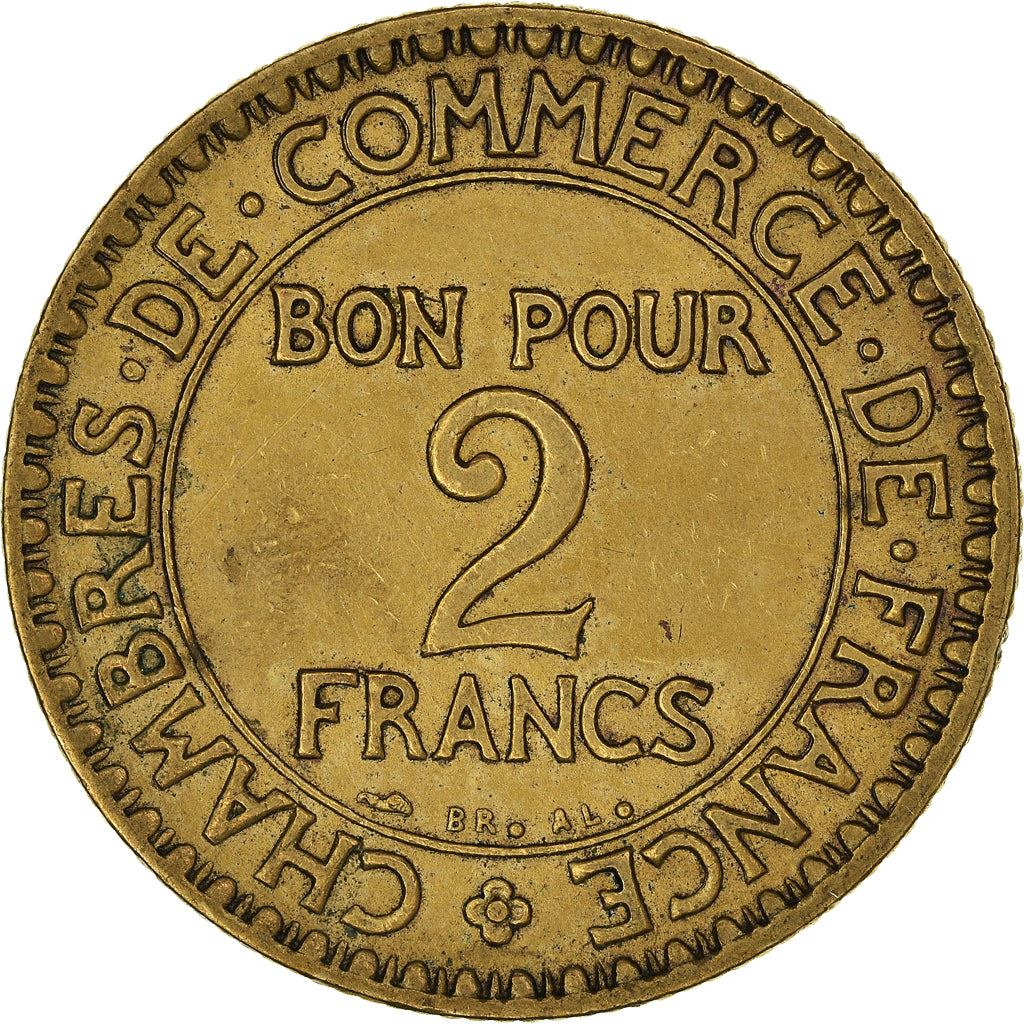 French 2 Francs Coin | Chambers of Commerce | KM877 | France | 1920 - 1927