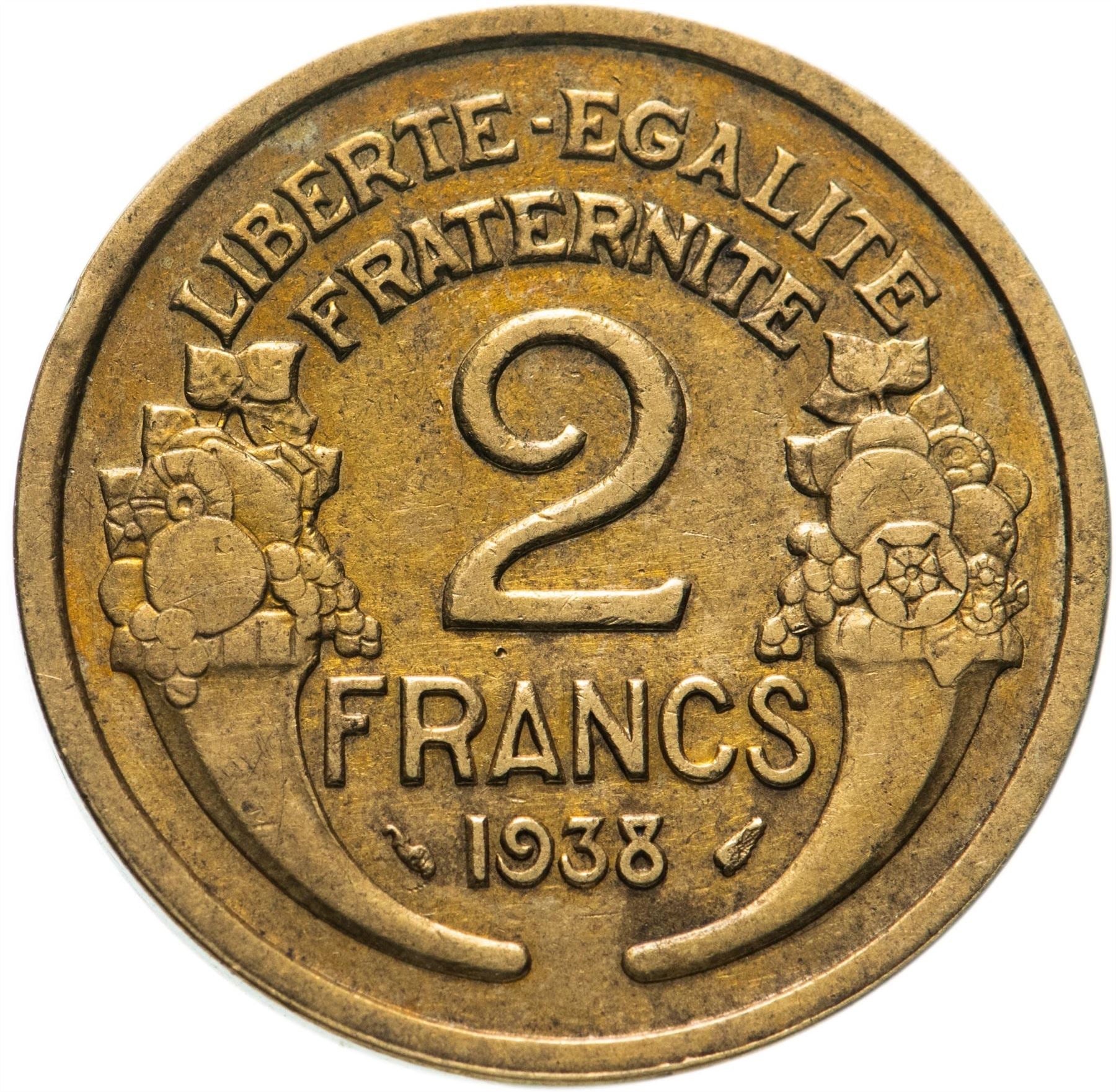 French 2 Francs Coin | KM886 | France | 1931 - 1941