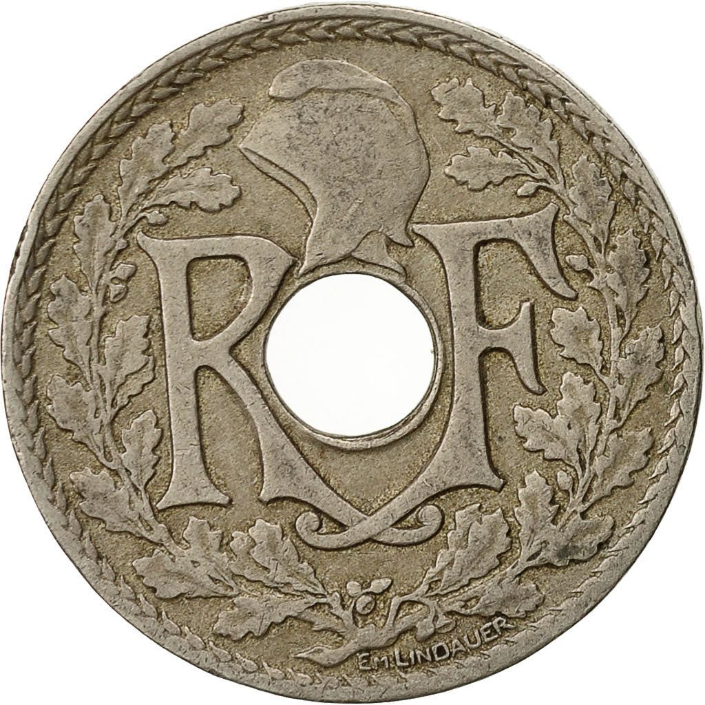 French 25 Centimes Coin | KM867a | France | 1917 - 1937