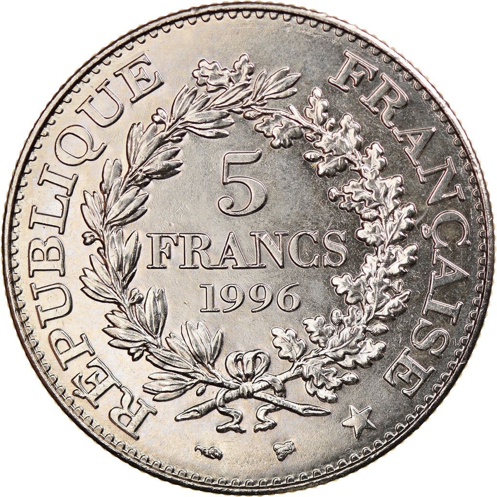 French 5 Francs Coin | Hercule de Dupre | KM1155 | France | 1996