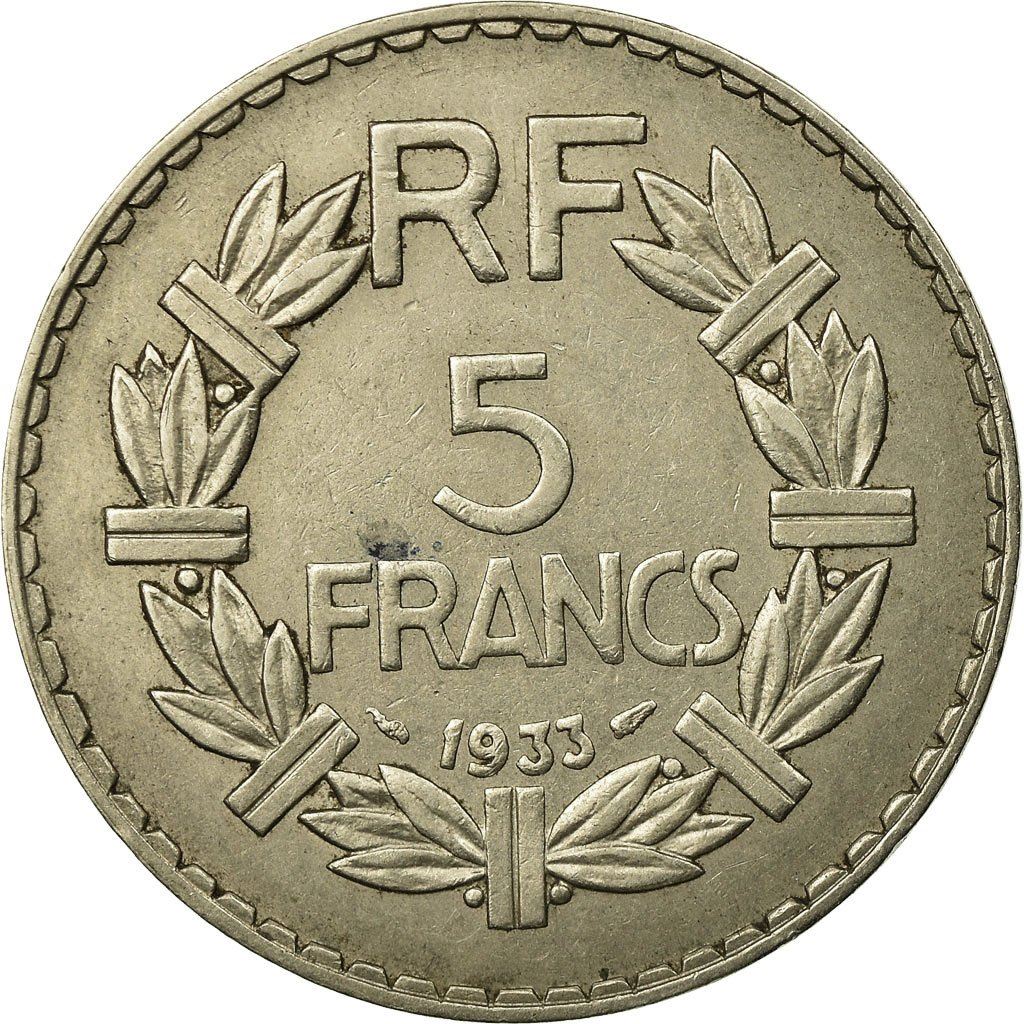 フランス 5フラン硬貨 | KM888 | フランス | 1933 - 1939