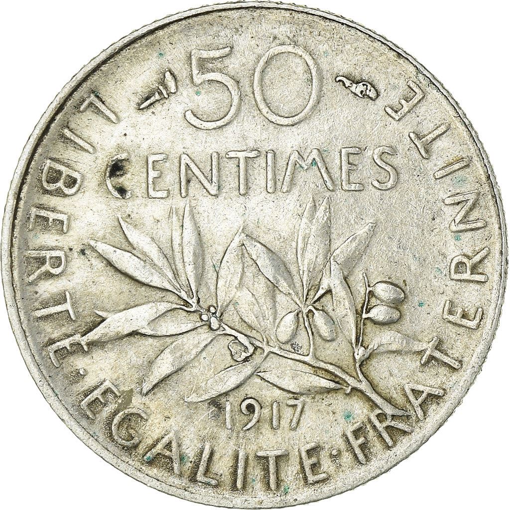 French 50 Centimes Coin | Silver | KM854 | France | 1897 - 1920