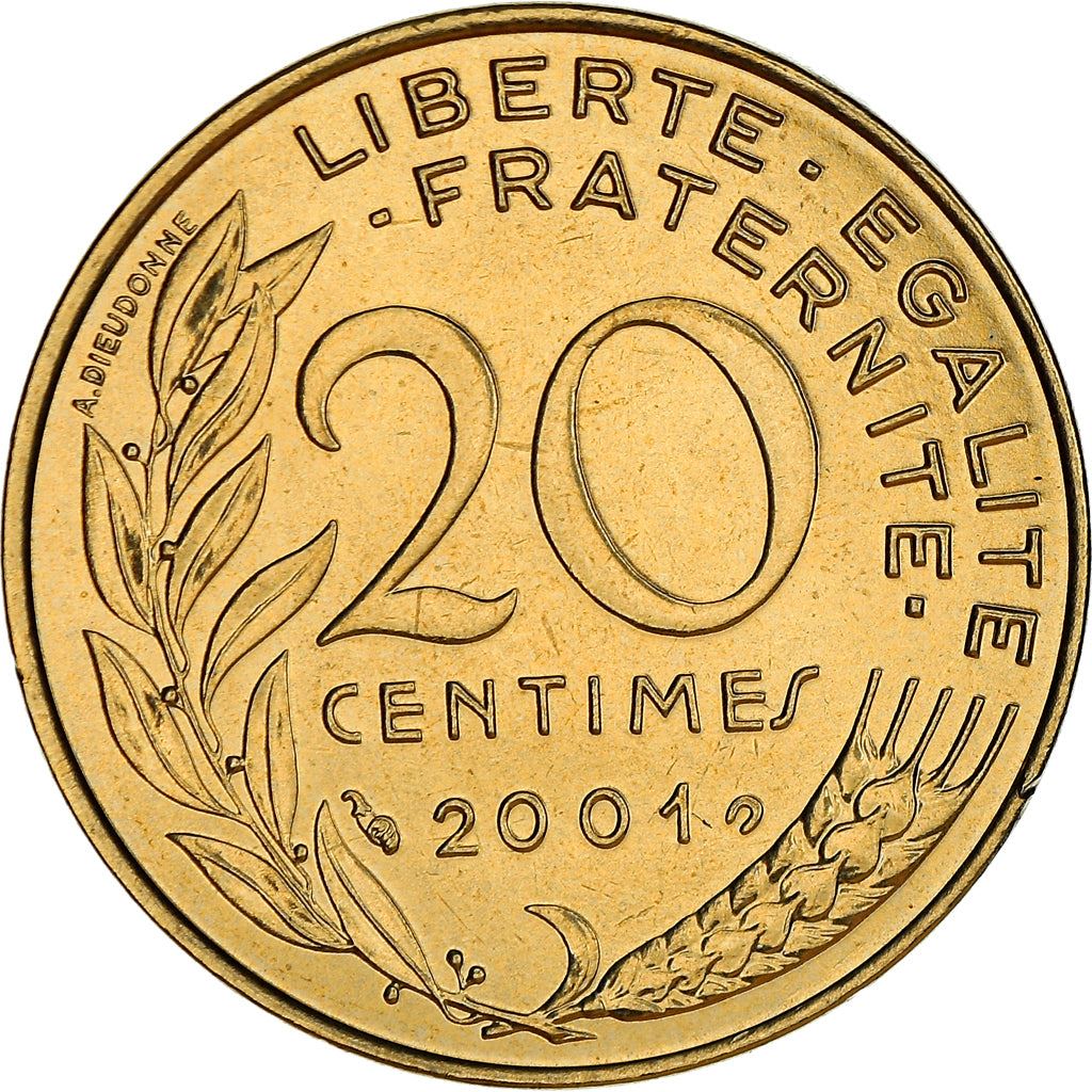 French Coin 20 Centimes | KM930 | France | 1962 - 2001