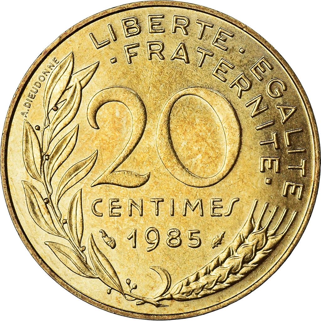 French Coin 20 Centimes | KM930 | France | 1962 - 2001