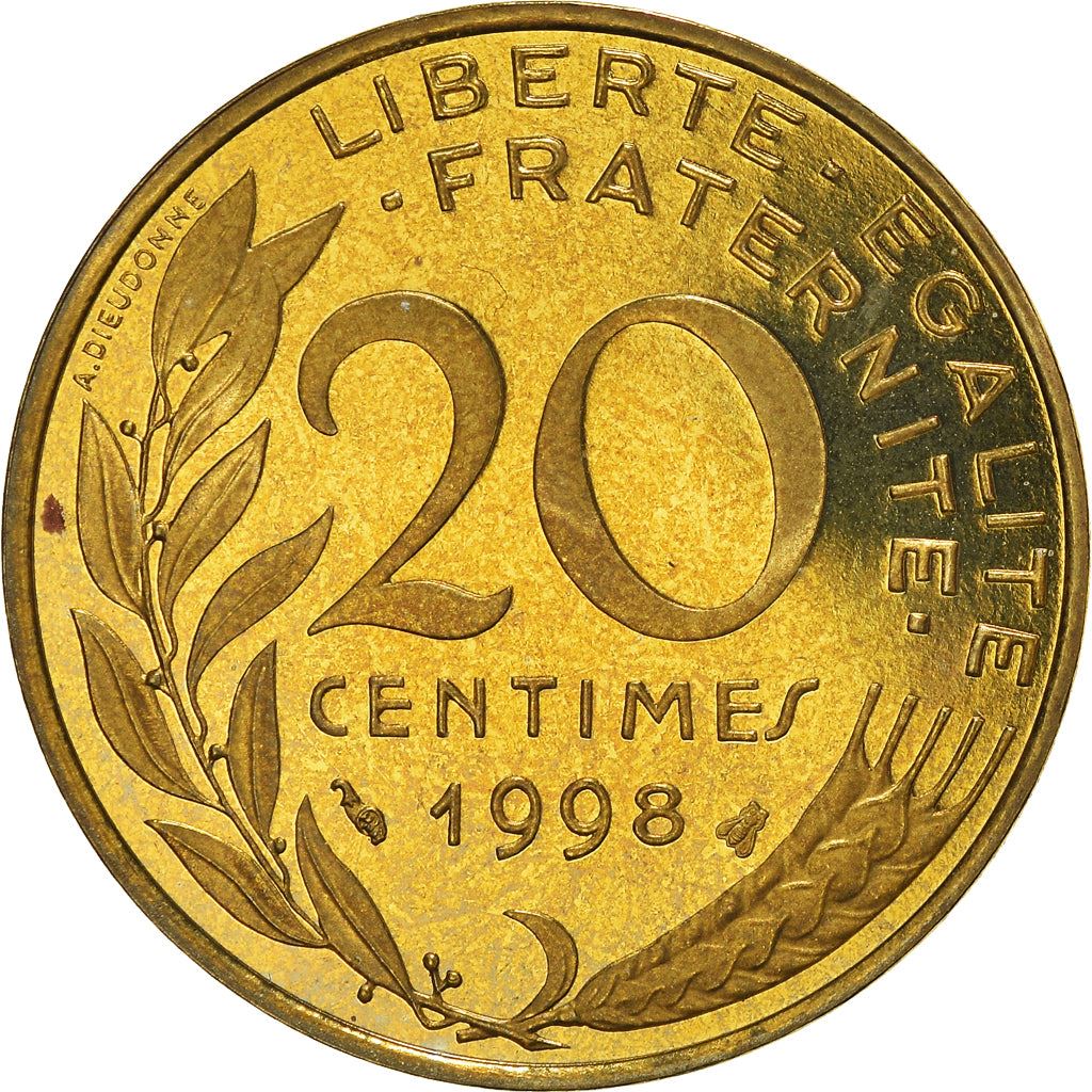 French Coin 20 Centimes | KM930 | France | 1962 - 2001