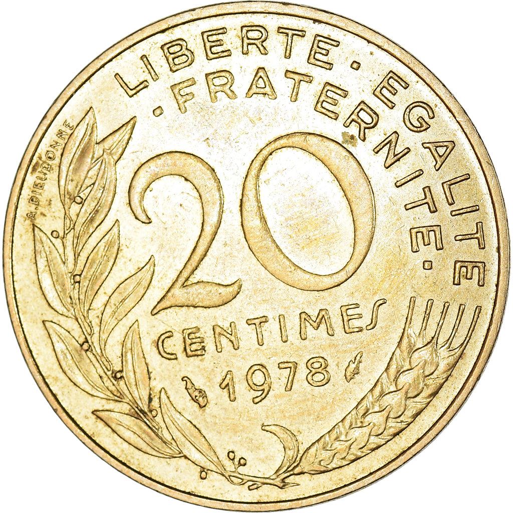 French Coin 20 Centimes | KM930 | France | 1962 - 2001