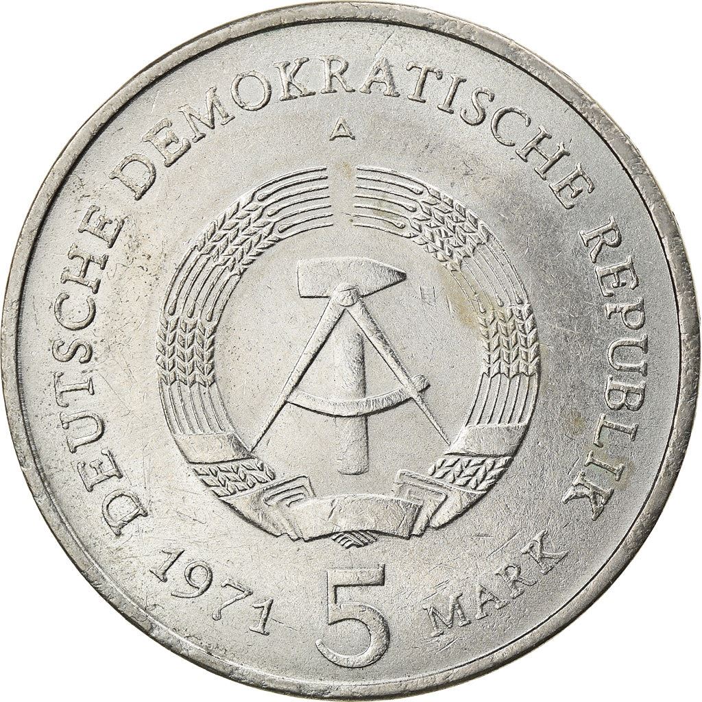 German Democratic Republic 5 Mark Coin | Brandenburg Gate | KM29 | 1971 - 1990